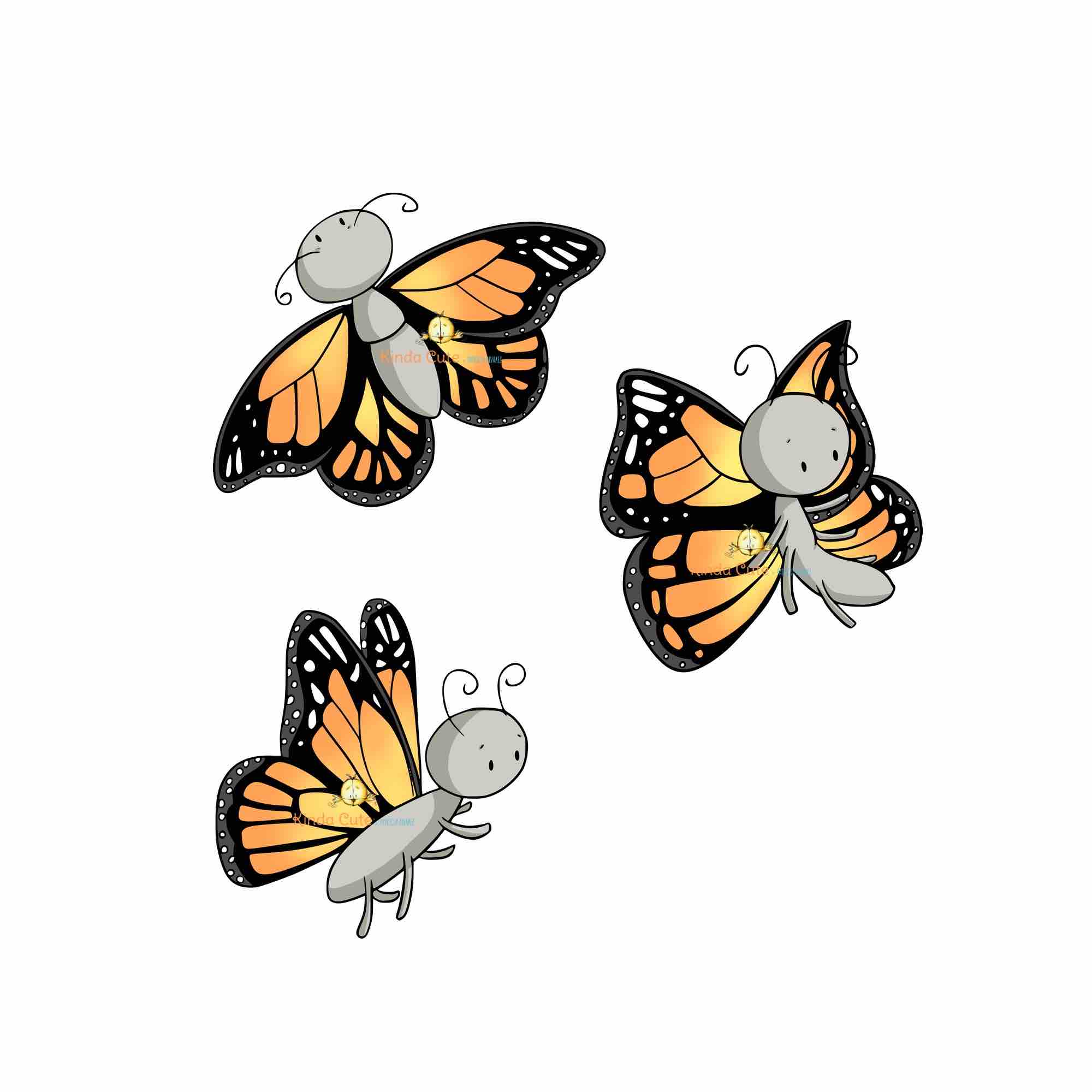 Monarch Butterfly digital stamp